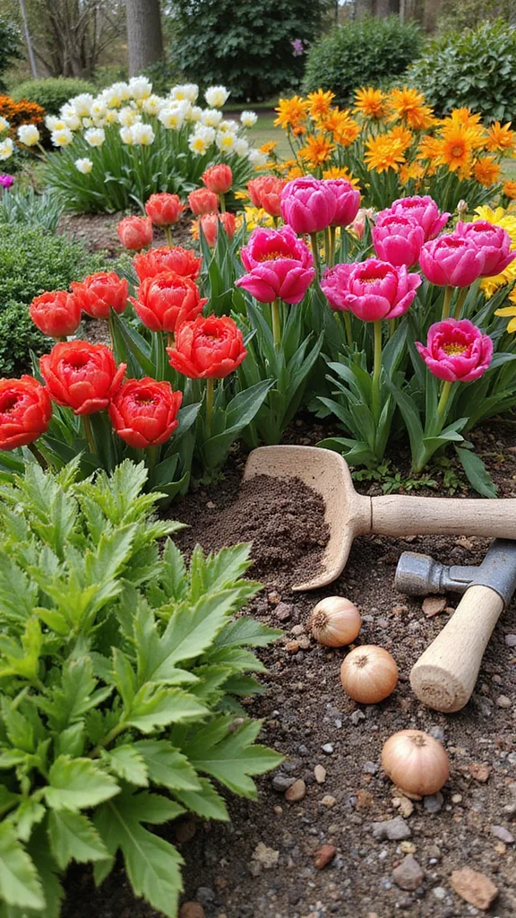 How to Design a Flower Bed Layout Using the Layered Planting Method - 6. Seasonal Adjustments 1
