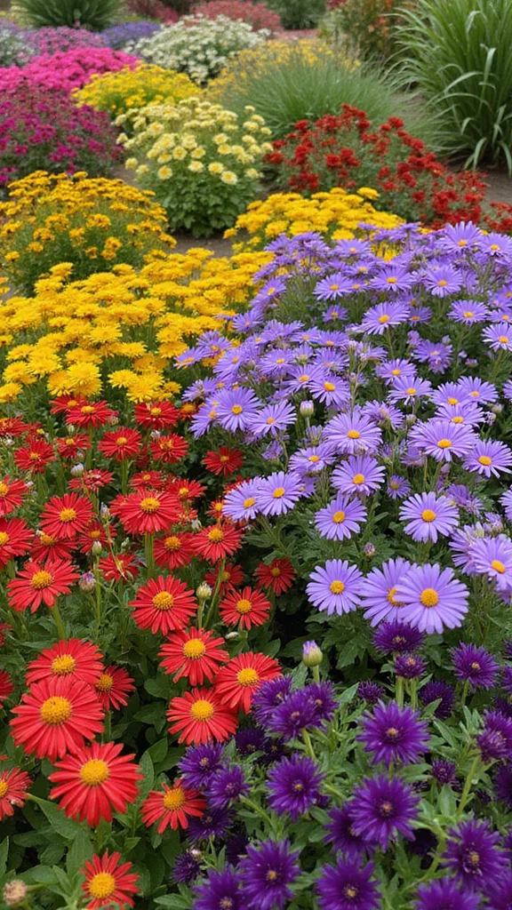 How to Design a Flower Bed Layout Using the Layered Planting Method - 8. Color Theory in Gardening 1