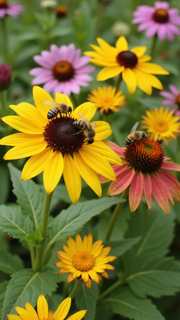 How to Design a Flower Bed Layout Using the Layered Planting Method - 9. Attracting Pollinators 1