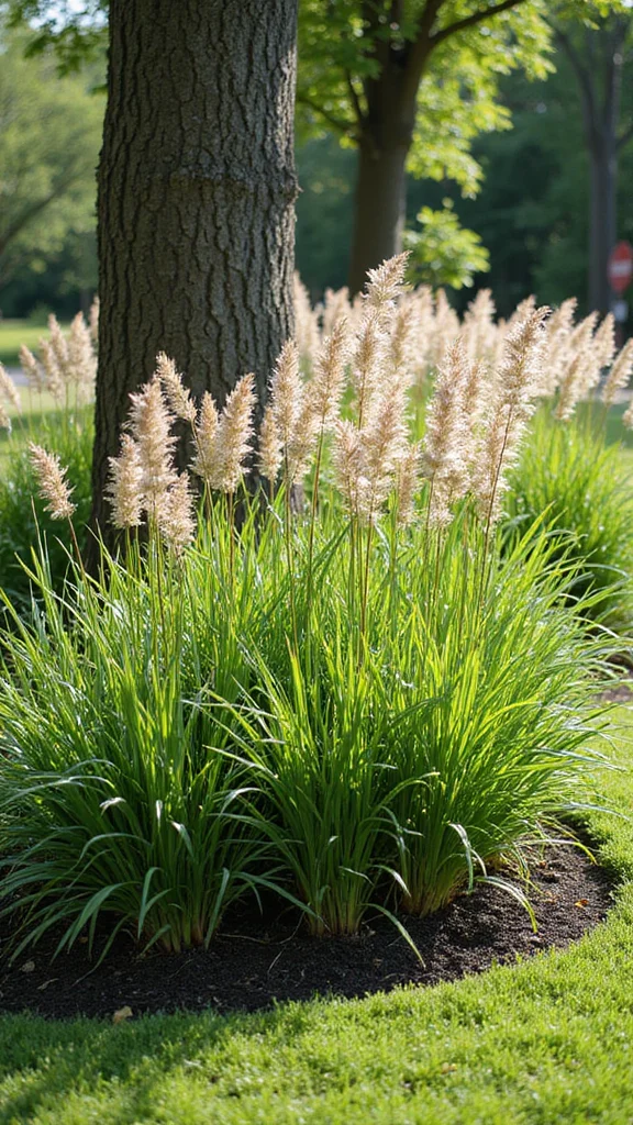 How to Landscape Around Trees in the Front Yard Without Damaging the Roots - 6. Use Border Plants 1