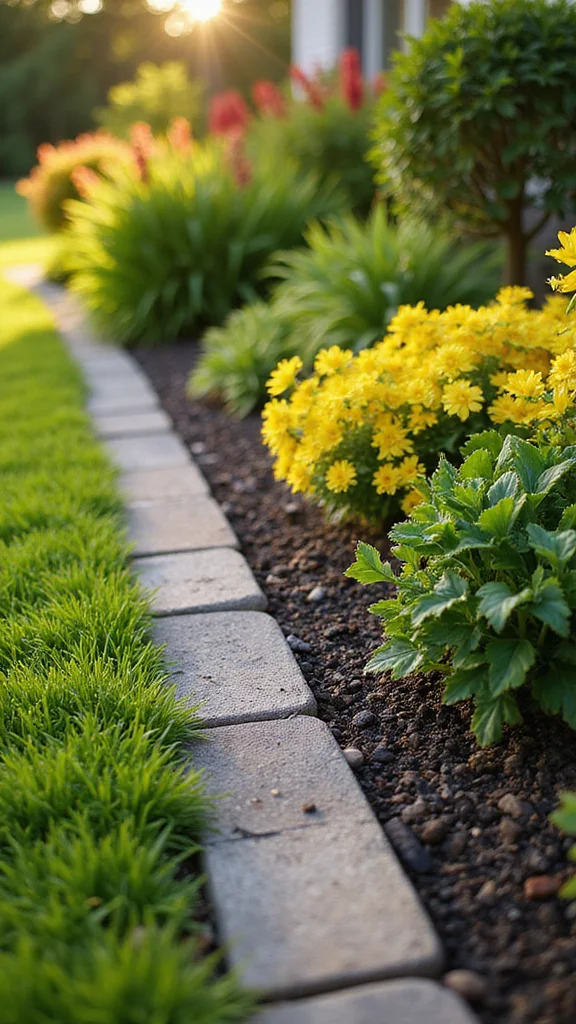 How to Mulch Your Front Garden Beds for a Clean, Professional Finish - 6. Edging for a Clean Finish 1