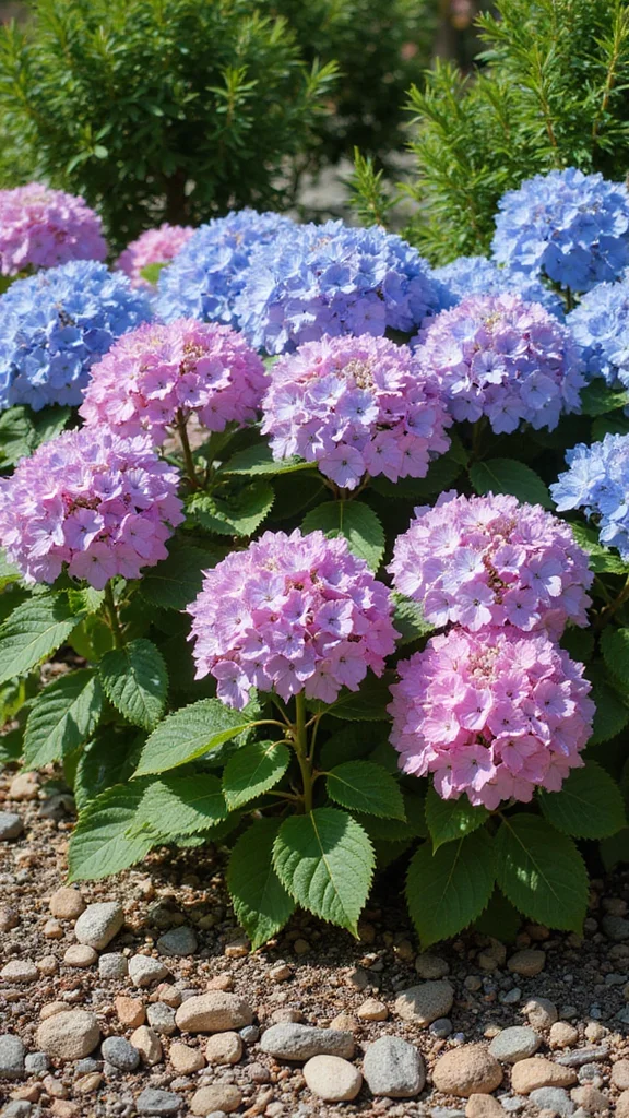 Low Maintenance Flower Bed Ideas for the Front of the House That Look Stunning - 10. Serene Simplicity: Hydrangeas 1