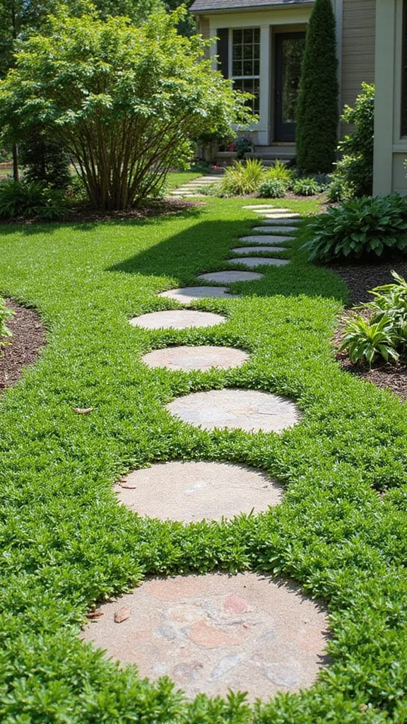 Low Maintenance Front Yard Landscaping Ideas That Look Like You Paid a Pro - 3. Ground Covers for Low Maintenance 1