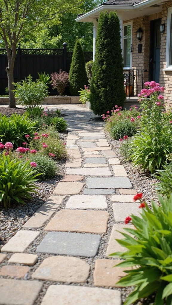 Low Maintenance Front Yard Landscaping Ideas That Look Like You Paid a Pro - 4. Incorporating Hardscaping Elements 1