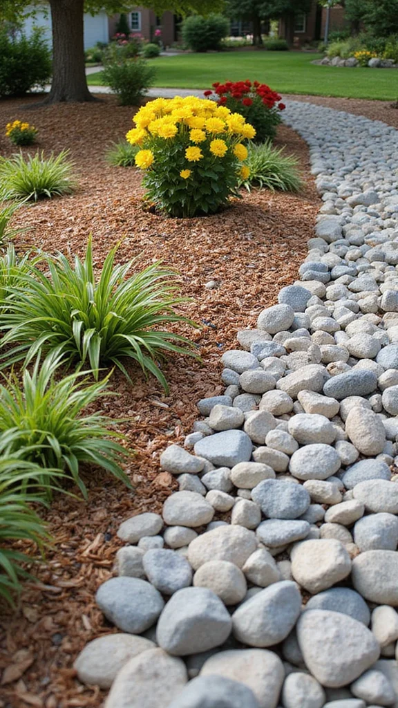 Mulch vs Rock for Front Yard Landscaping: Which Lasts Longer and Looks Better - 4. Longevity: Mulch vs Rock Maintenance 1
