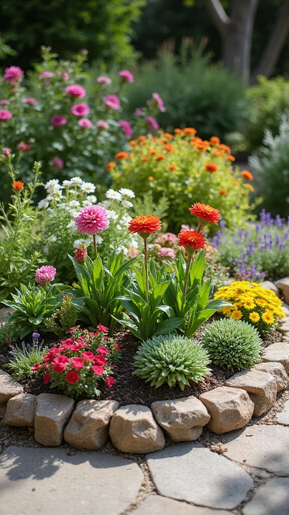 Small Front Yard Landscaping Ideas That Make the Most of Limited Space - 2. Compact Flower Beds: The Power of Scale 1