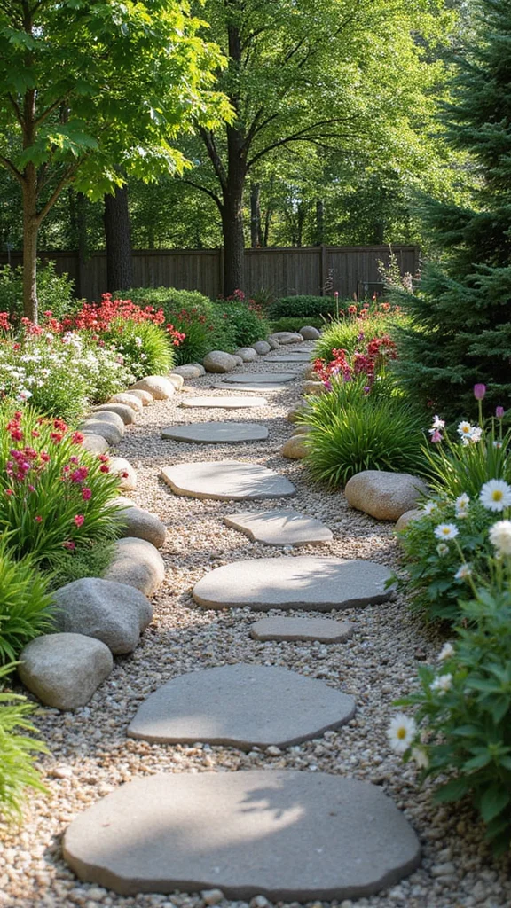 Small Front Yard Landscaping Ideas That Make the Most of Limited Space - 7. Decorative Stones: Texture and Contrast 1