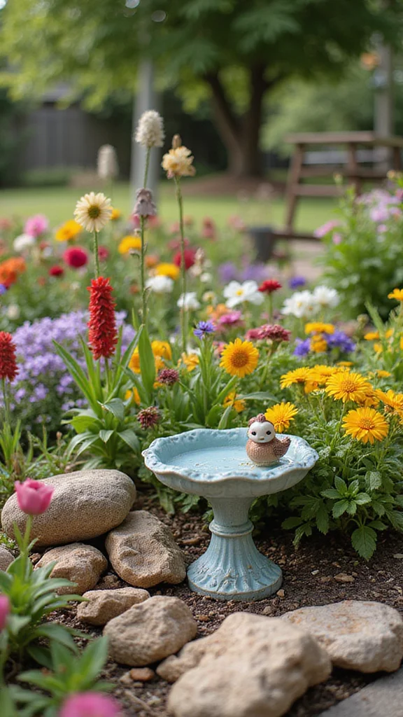 Spring Flower Bed Prep: How to Clean, Edge, and Refresh Your Beds This Season - 8. Add Seasonal Decorations 1