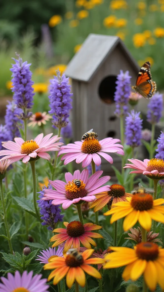 Spring Flower Bed Prep: How to Clean, Edge, and Refresh Your Beds This Season - 9. Invite Pollinators to Your Urban Garden 1