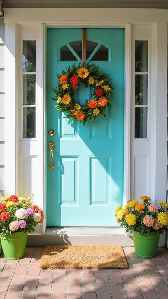 Spring Front Yard Refresh: 10 Quick Curb Appeal Updates to Do This Weekend - 3. Update Entryway Decor 1