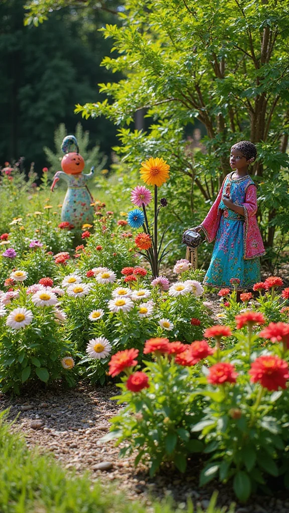 Spring Front Yard Refresh: 10 Quick Curb Appeal Updates to Do This Weekend - 7. Add Decorative Garden Art 1
