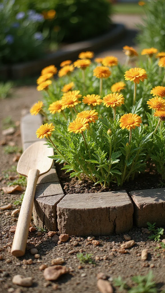 The Beginner's Guide to Flower Bed Edging: Which Material is Right for You - 4. Classic Wood Edging 1
