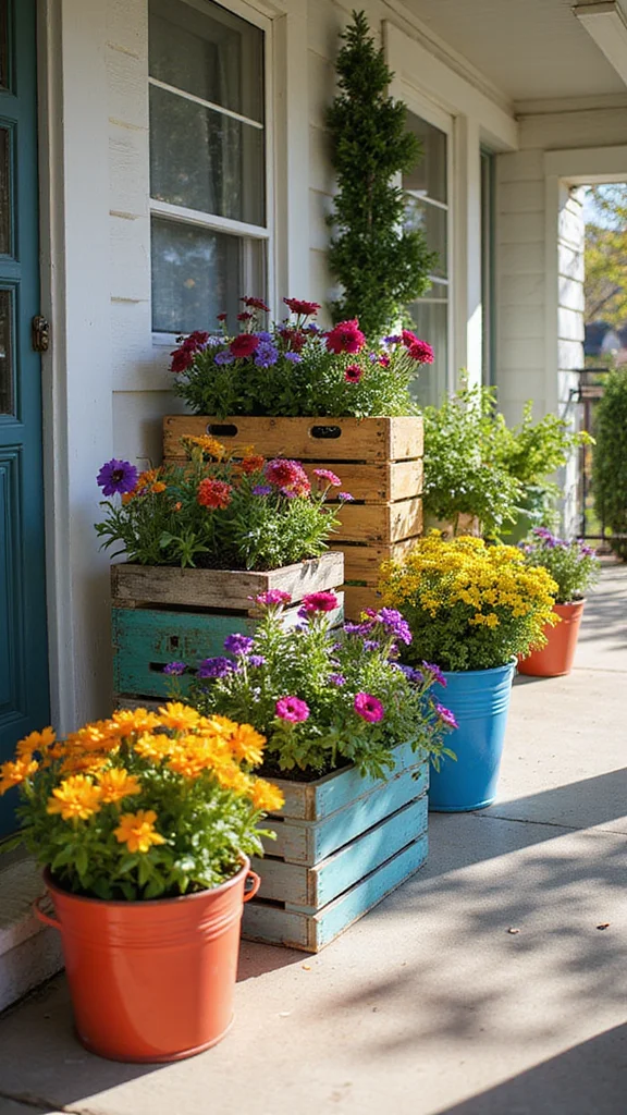 The Complete Beginner's Guide to Front Yard Landscaping on a Budget - 8. Container Gardening for Flexibility 1