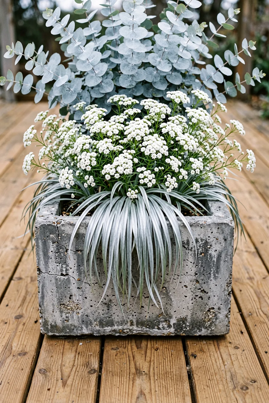The Textural Silver and White Cascade