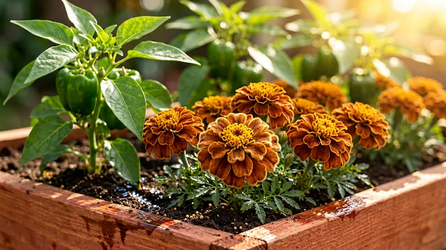 French Marigolds for Natural Pest Shielding