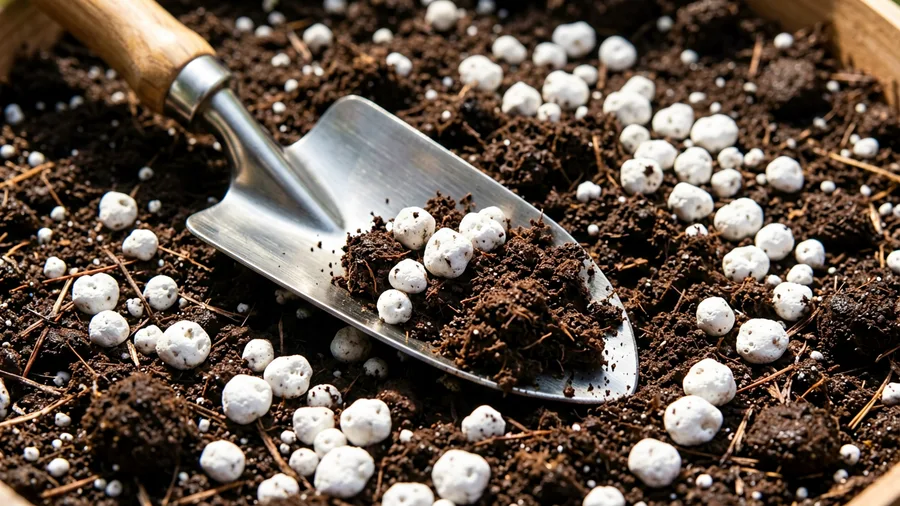 Check for Coarse Perlite or Pumice Flecks