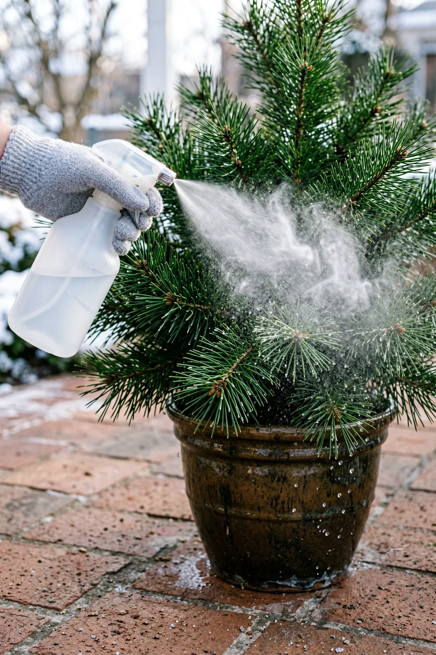 Spray the Foliage with an Anti-Desiccant Layer