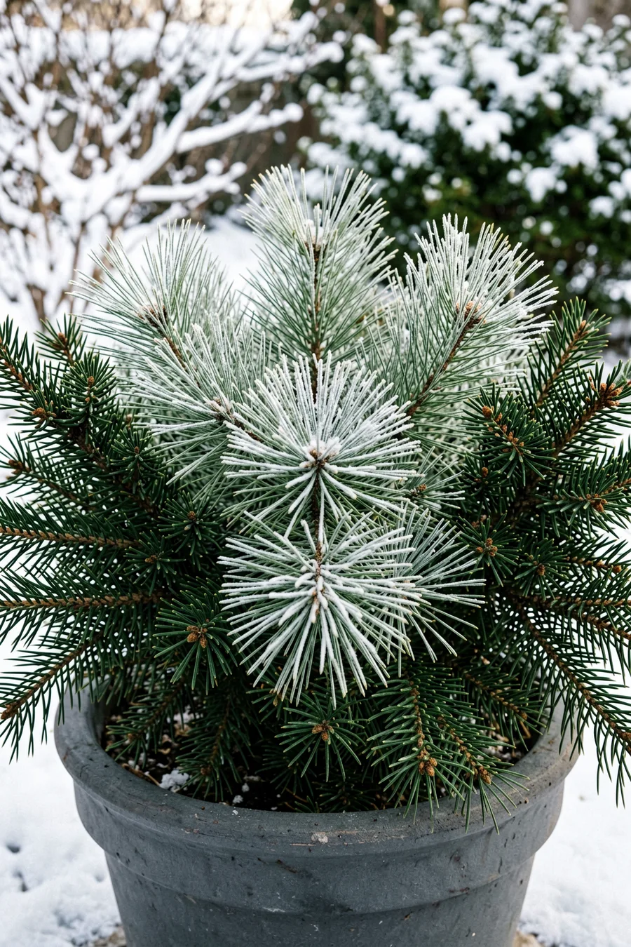 Layer Long Pine Boughs for Mid-Level Volume