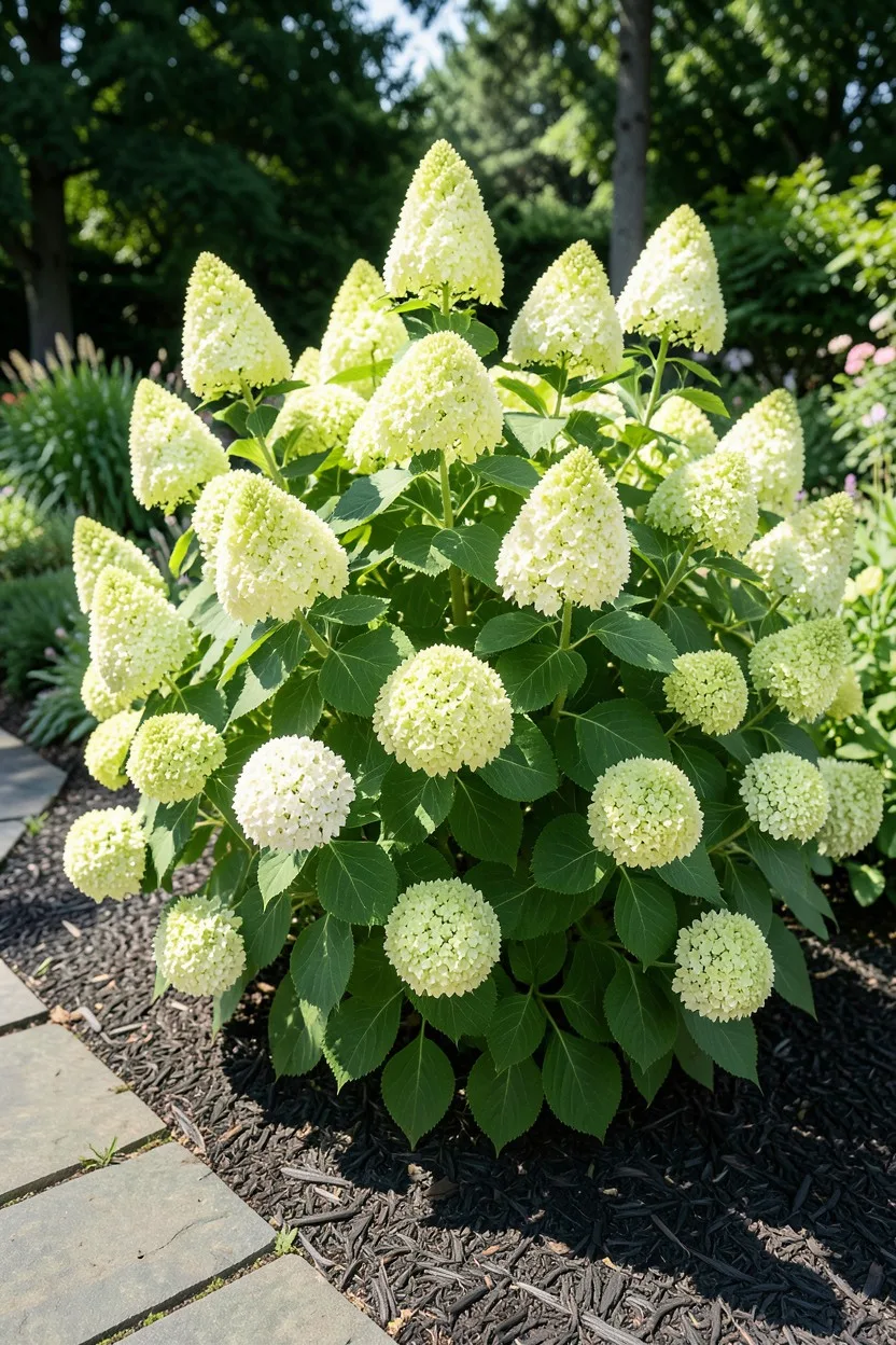 Limelight Panicle Hydrangea Is the Unrivaled King of Sun
