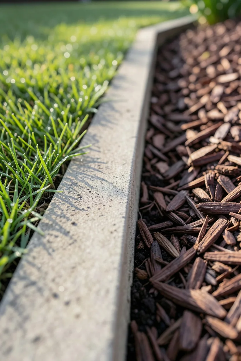 Deep Spade-Cut Border Edging
