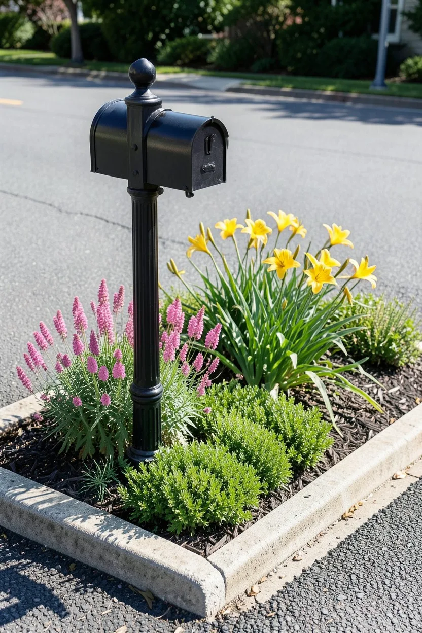 The Mailbox Base Flower Bed Conversion