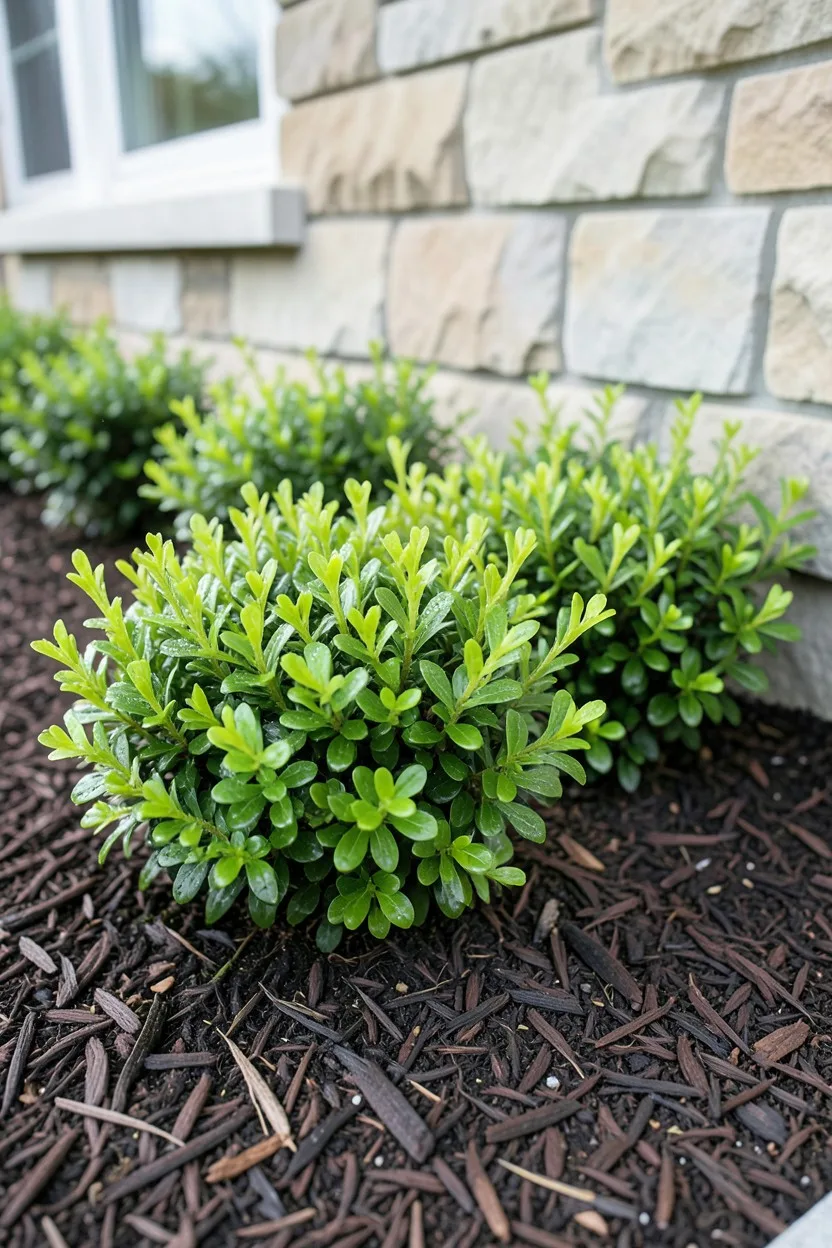 Mass Planting Evergreen Boxwood Globules