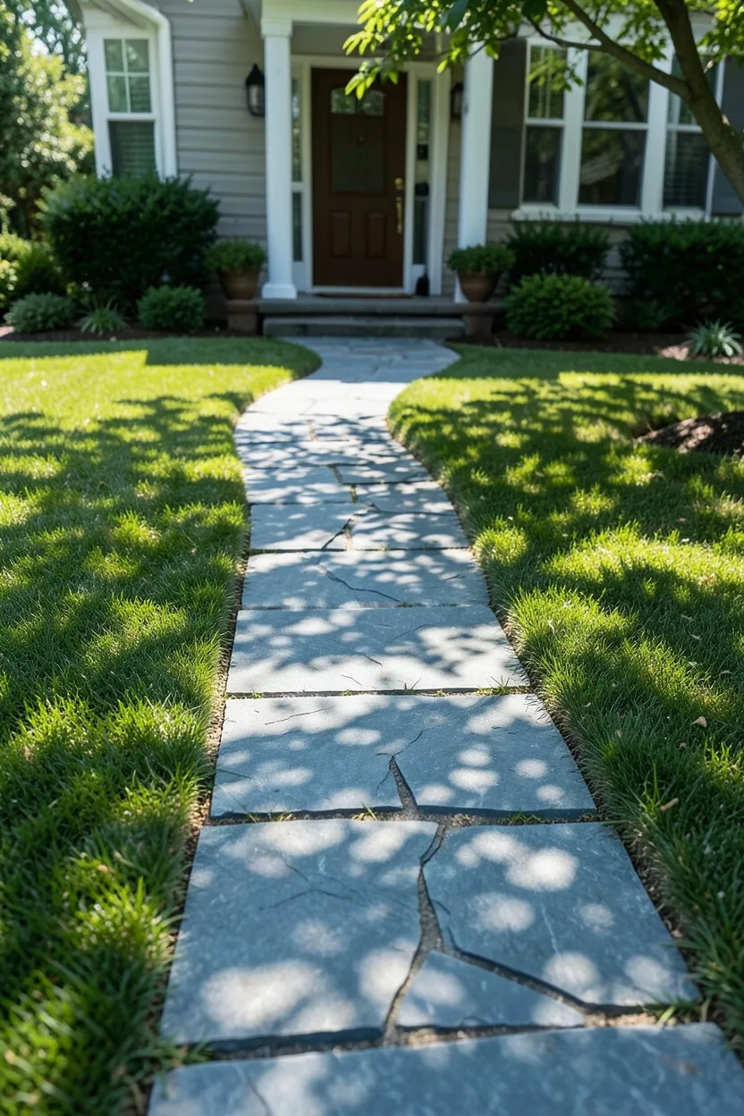 Flagstone Stepping Stone Infill Pathway