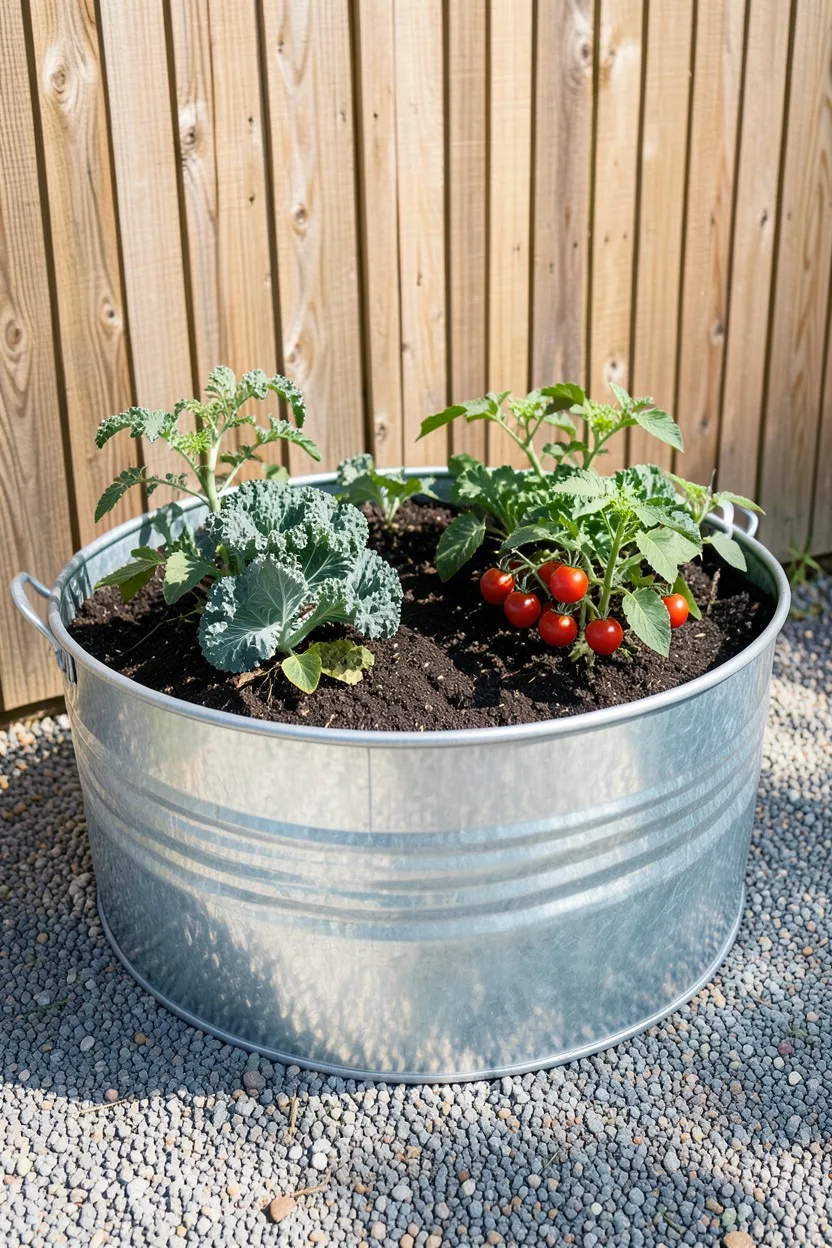 Inexpensive Galvanized Stock Tanks for Industrial Raised Beds