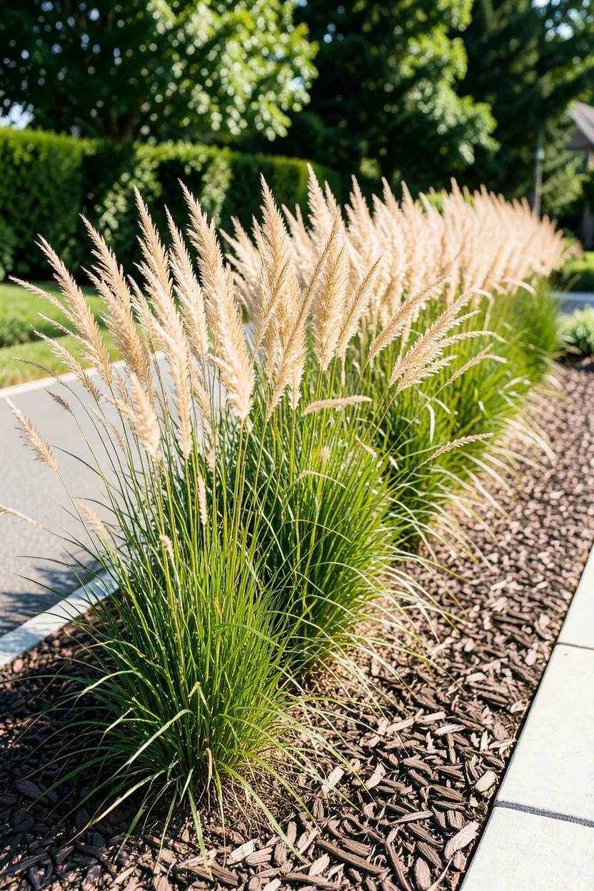 Feathery Feather Reed Grass for Year-Round Privacy