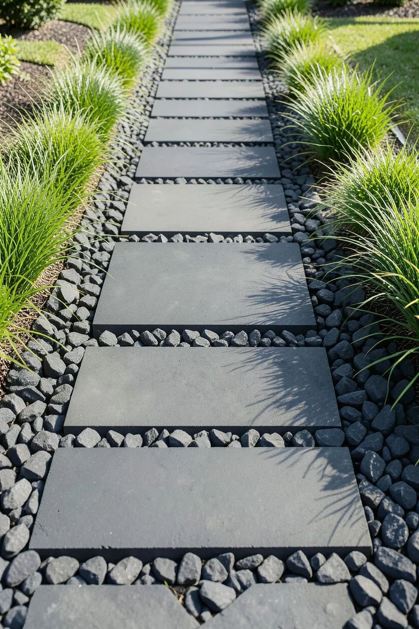 Deconstructed Runways with Black Basalt Crushed Stone