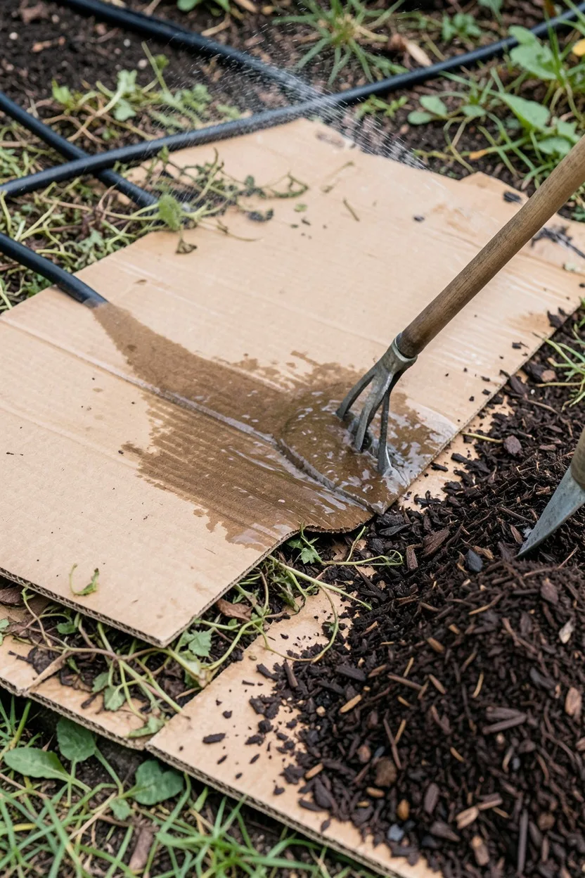 Sheet Mulching with Free Cardboard Boxes