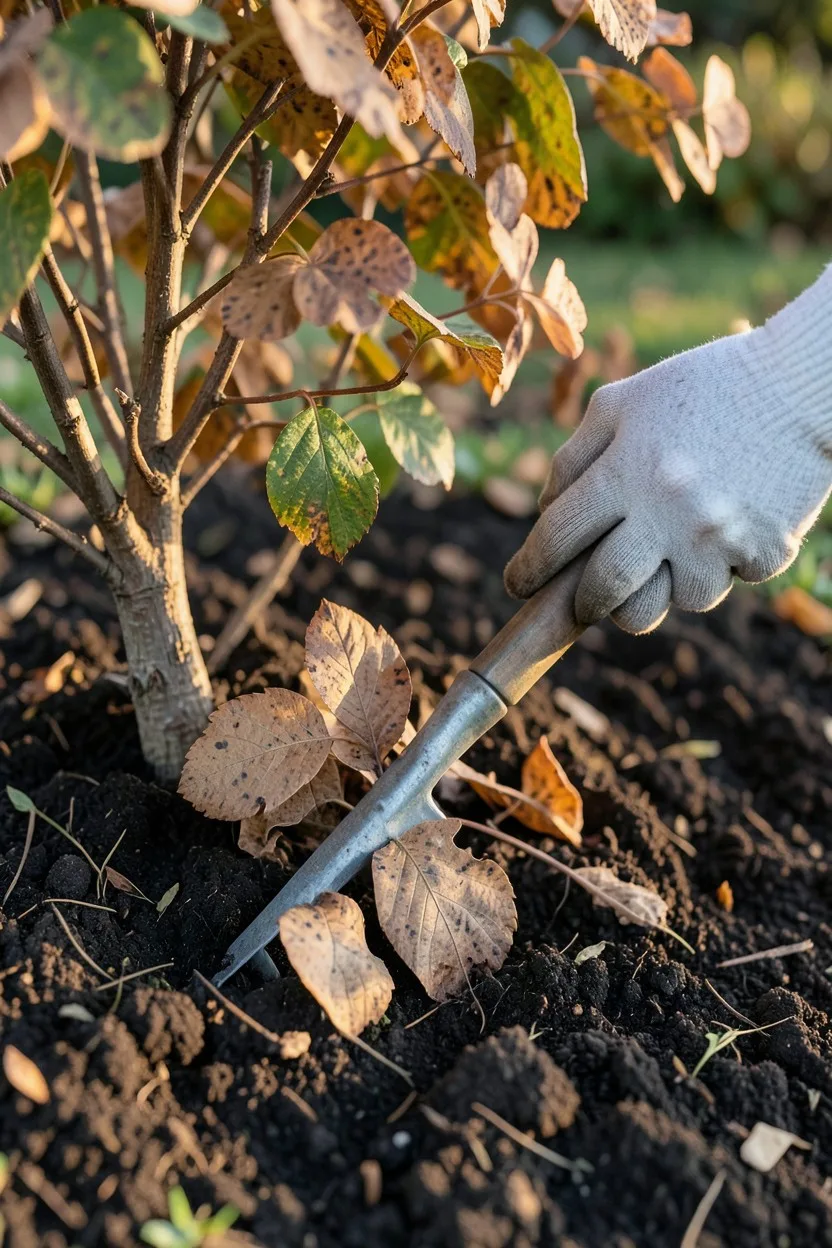 Clean Away Diseased Fallen Foliage