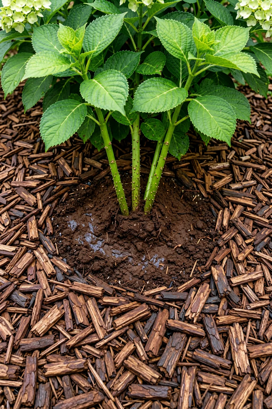 Spread a Three Inch Layer of Bark Mulch
