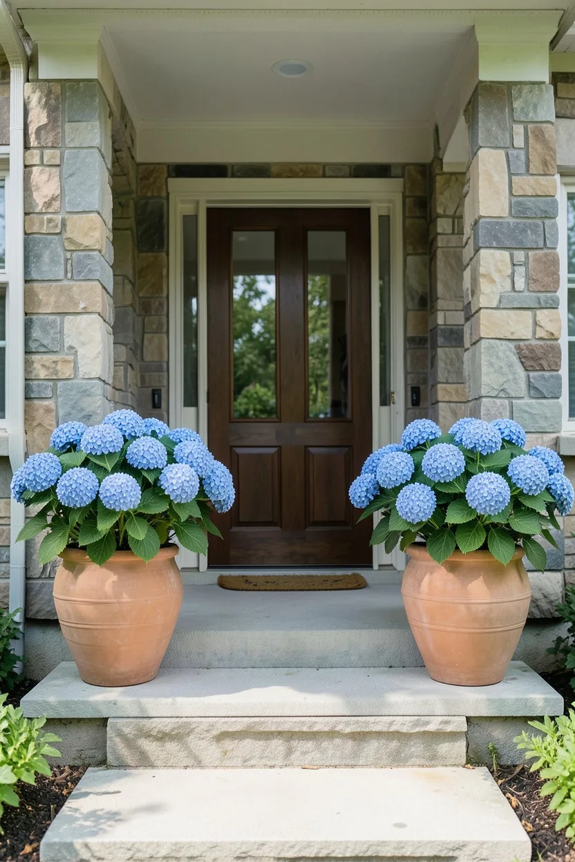 Symmetrical Courtyard Entry Anchors