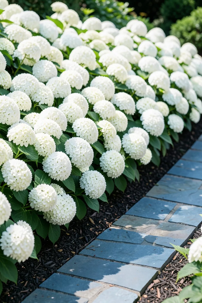 Low-Growing Border Drifts Using Bobo Cultivars