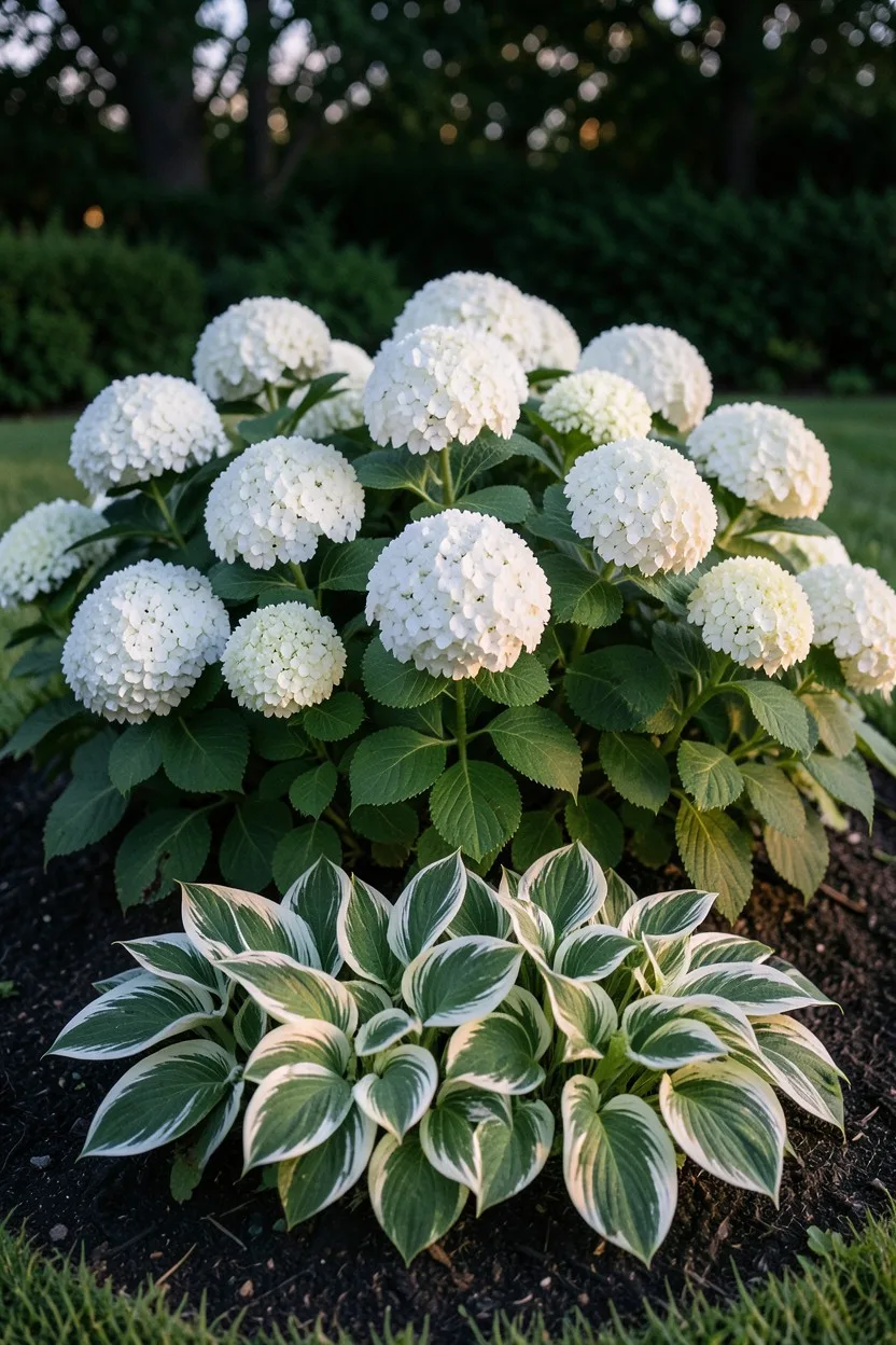 Monochromatic White Gardens with Incrediball Clusters