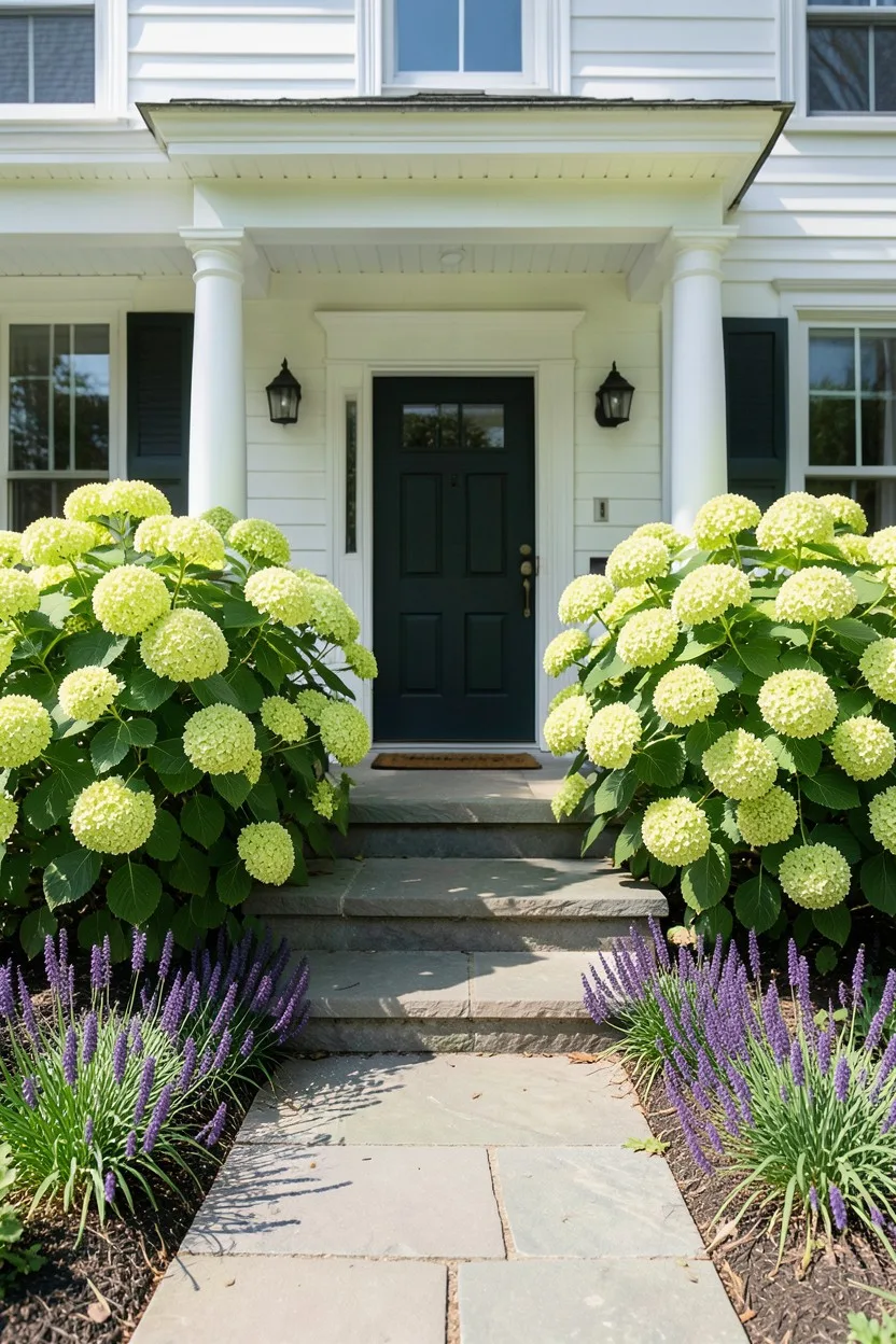 Symmetrical Front Entry Porch Anchors