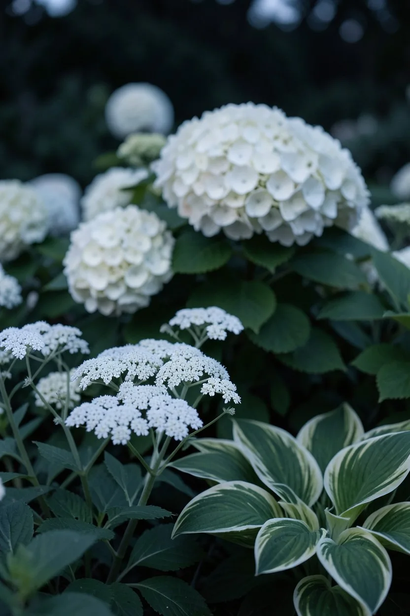 The White Garden Monochromatic Border