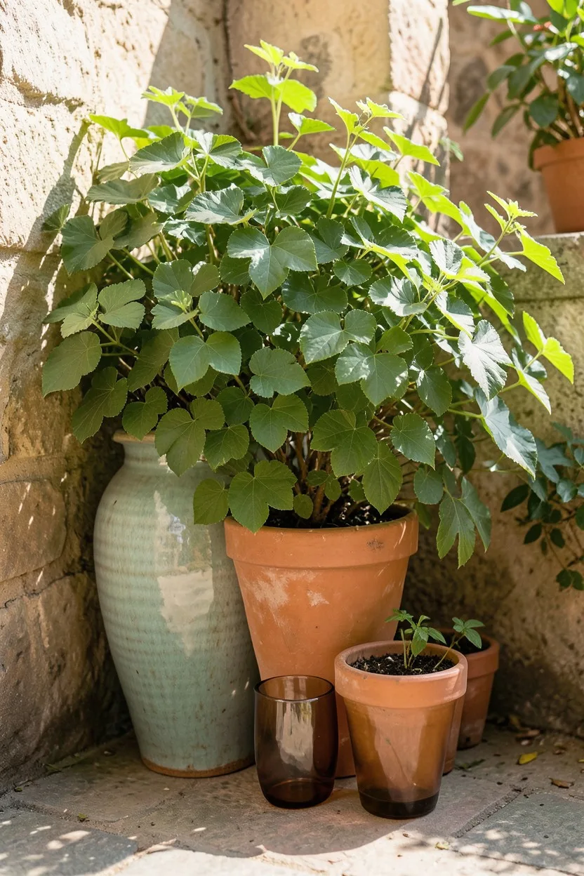 Group Pots to Create a Cool Microclimate