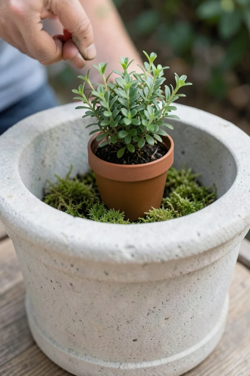 Insulate Thin Plastic Pots with Double-Potting