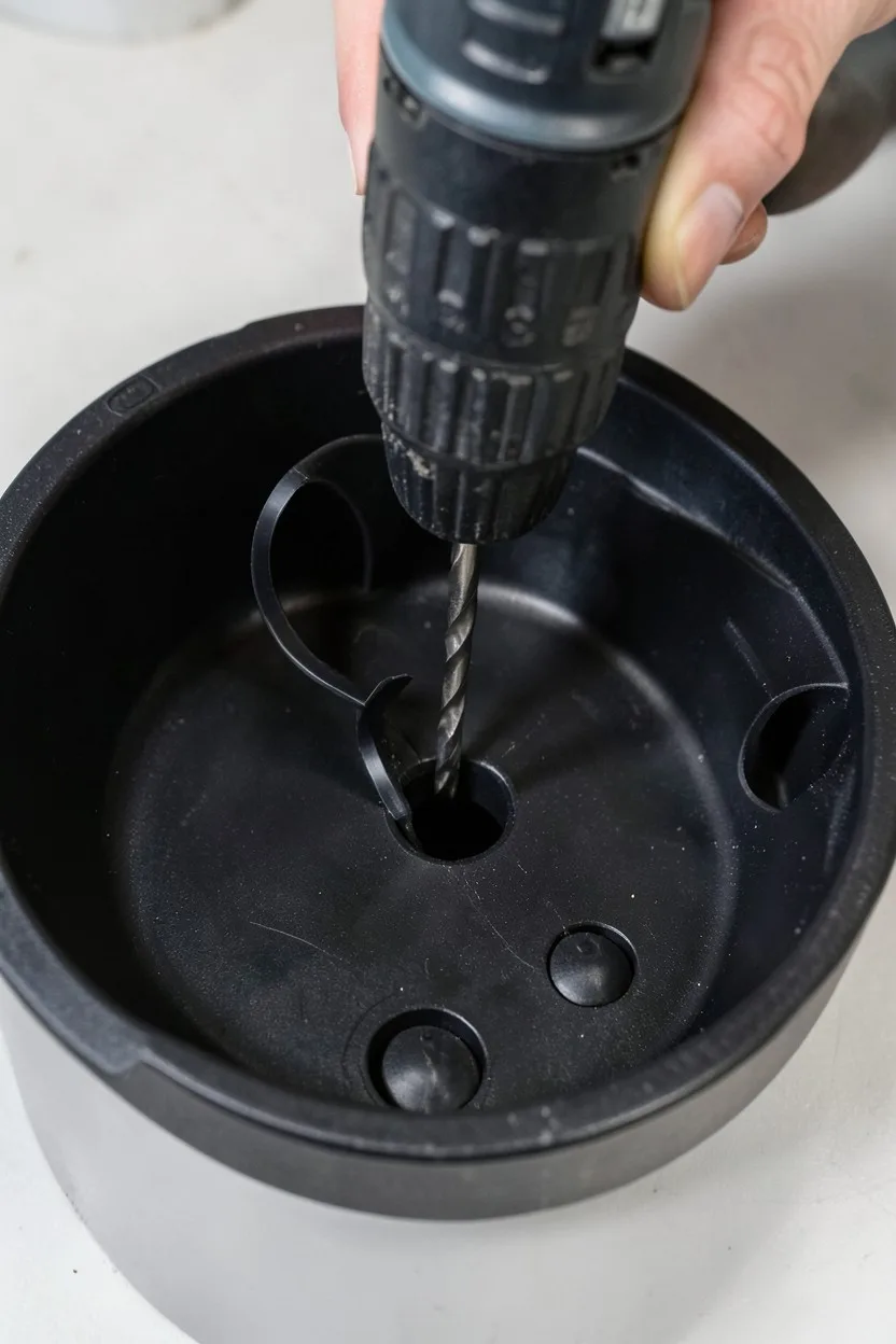 Drill Extra Drainage into Resin Pots