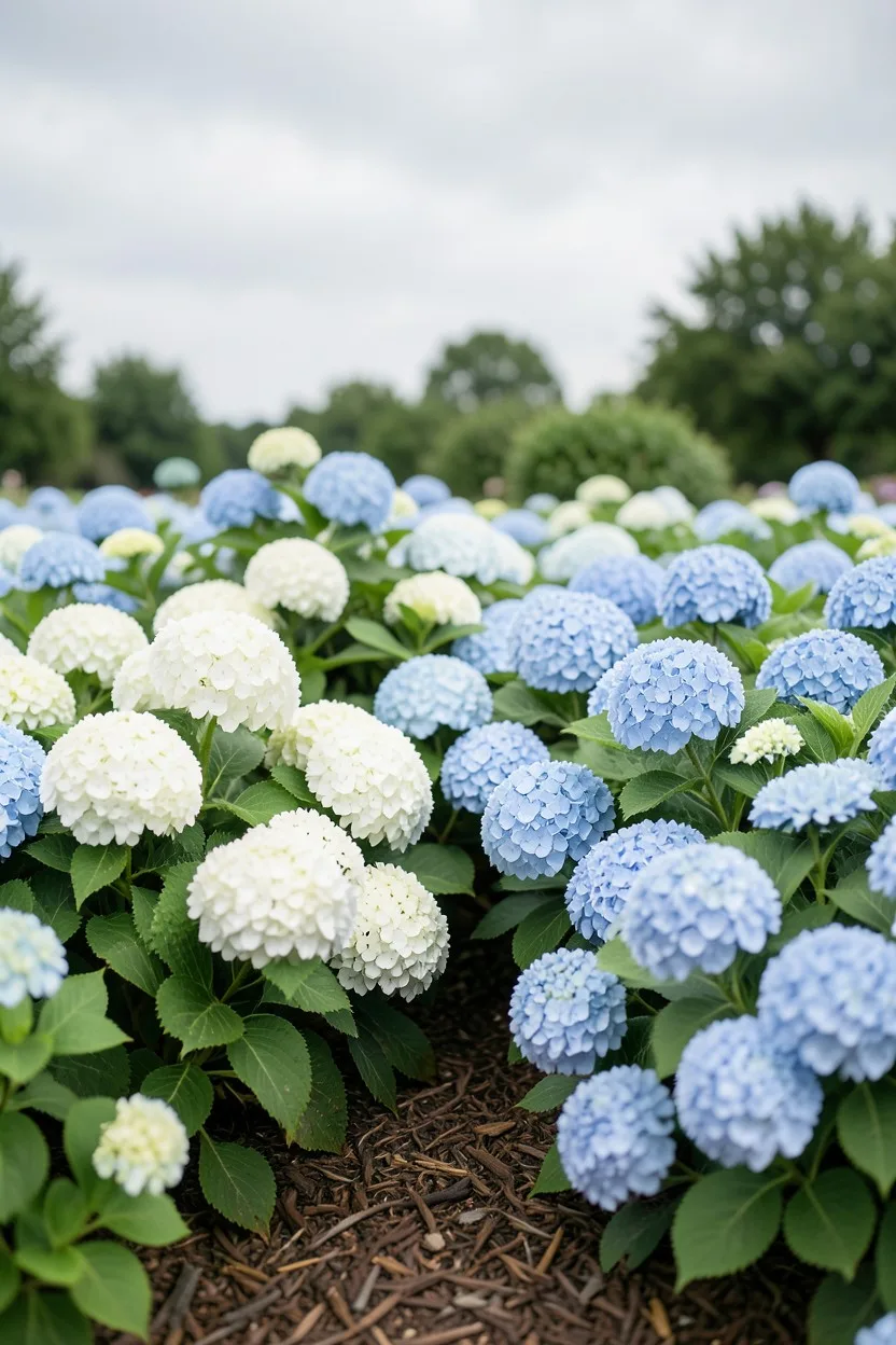 Relaxed Border Groupings with Soft Blue Companion Accents