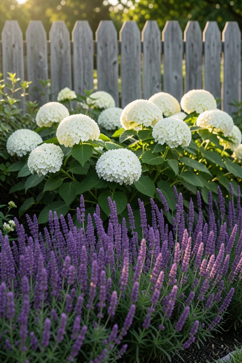 Layered Cottage Borders with Deep Purple Companions